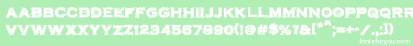 VtcbadplatingRegular Font – White Fonts on Green Background