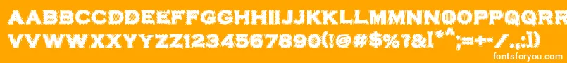 VtcbadplatingRegular Font – White Fonts on Orange Background