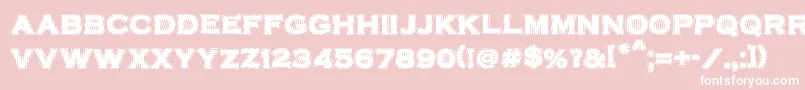VtcbadplatingRegular Font – White Fonts on Pink Background