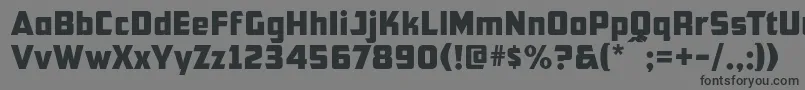 フォントCfb1AmericanPatriotNormal – 黒い文字の灰色の背景