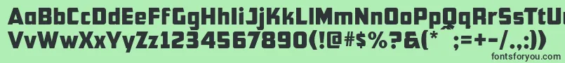 Cfb1AmericanPatriotNormal-fontti – mustat fontit vihreällä taustalla