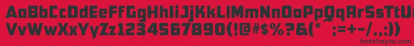 Cfb1AmericanPatriotNormal Font – Black Fonts on Red Background