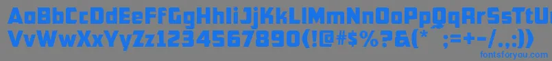 Cfb1AmericanPatriotNormal Font – Blue Fonts on Gray Background