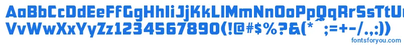 Cfb1AmericanPatriotNormal-fontti – siniset fontit valkoisella taustalla