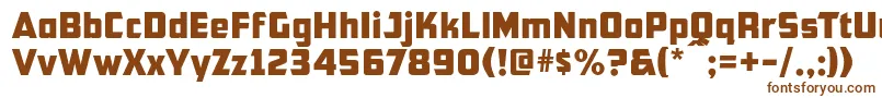 Cfb1AmericanPatriotNormal-fontti – ruskeat fontit valkoisella taustalla