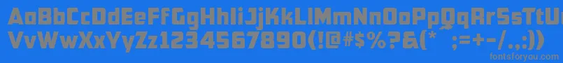 Cfb1AmericanPatriotNormal-fontti – harmaat kirjasimet sinisellä taustalla