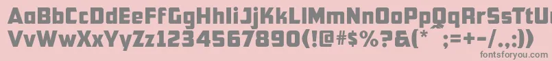 Cfb1AmericanPatriotNormal Font – Gray Fonts on Pink Background