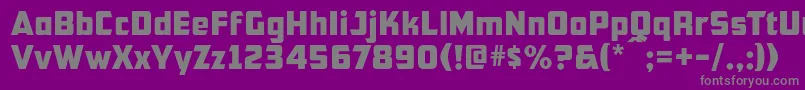 Cfb1AmericanPatriotNormal-fontti – harmaat kirjasimet violetilla taustalla