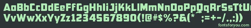 Cfb1AmericanPatriotNormal-fontti – vihreät fontit mustalla taustalla