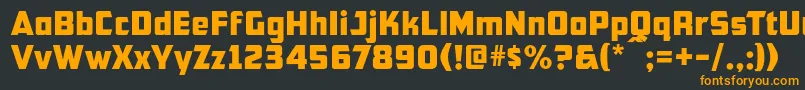 Cfb1AmericanPatriotNormal Font – Orange Fonts on Black Background