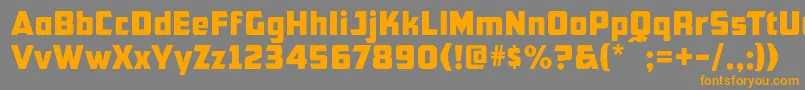 Cfb1AmericanPatriotNormal Font – Orange Fonts on Gray Background