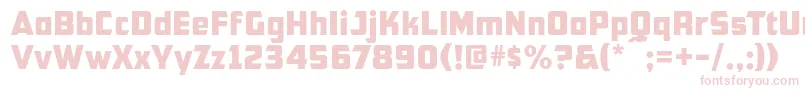 フォントCfb1AmericanPatriotNormal – 白い背景にピンクのフォント