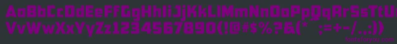 Шрифт Cfb1AmericanPatriotNormal – фиолетовые шрифты на чёрном фоне