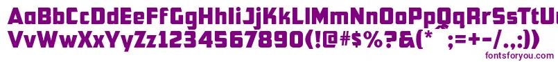 フォントCfb1AmericanPatriotNormal – 白い背景に紫のフォント