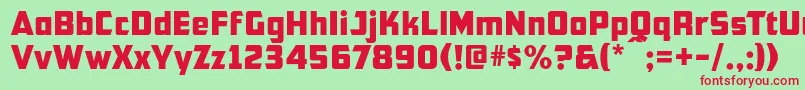Cfb1AmericanPatriotNormal Font – Red Fonts on Green Background