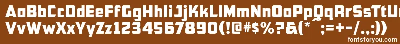 Шрифт Cfb1AmericanPatriotNormal – белые шрифты на коричневом фоне