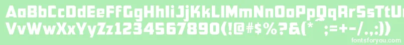 フォントCfb1AmericanPatriotNormal – 緑の背景に白い文字
