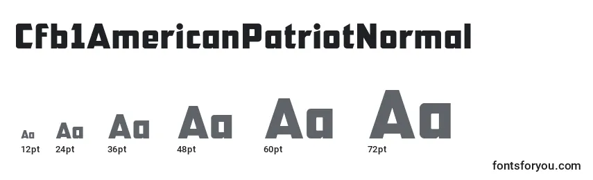 Cfb1AmericanPatriotNormal Font Sizes