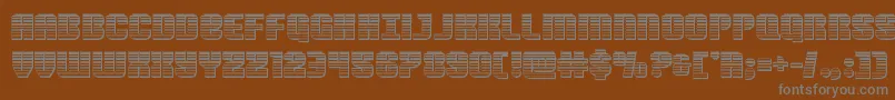 Шрифт Nightwraithchrome – серые шрифты на коричневом фоне