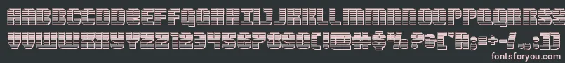 Nightwraithchrome Font – Pink Fonts on Black Background