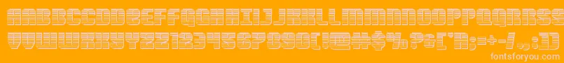 Nightwraithchrome Font – Pink Fonts on Orange Background