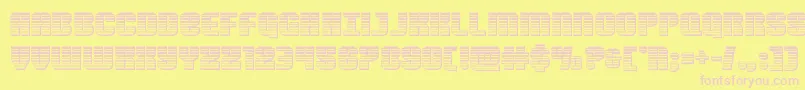 Nightwraithchrome Font – Pink Fonts on Yellow Background