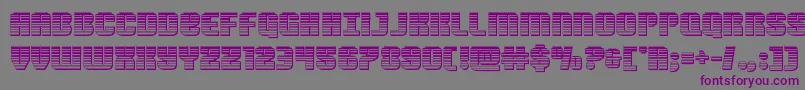 Nightwraithchrome Font – Purple Fonts on Gray Background
