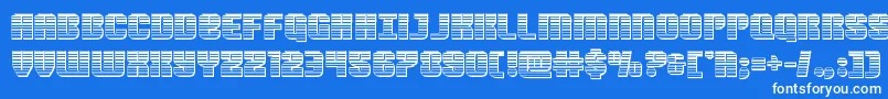 Nightwraithchrome Font – White Fonts on Blue Background