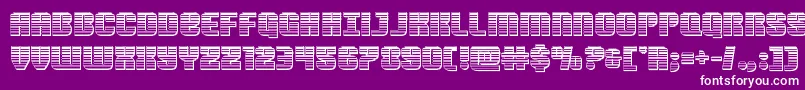 Nightwraithchrome Font – White Fonts on Purple Background