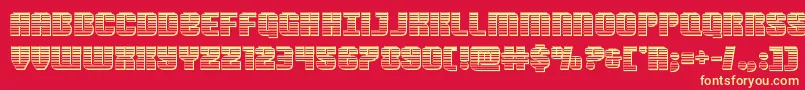 Nightwraithchrome Font – Yellow Fonts on Red Background