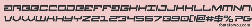 Legionboldsemital Font – Black Fonts on Pink Background