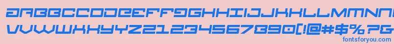 Legionboldsemital Font – Blue Fonts on Pink Background