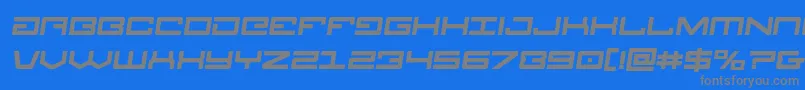 Legionboldsemital Font – Gray Fonts on Blue Background