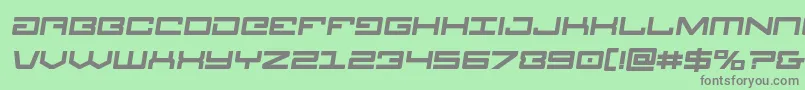 Legionboldsemital Font – Gray Fonts on Green Background