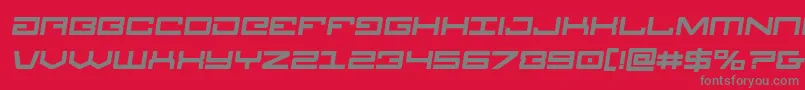 Legionboldsemital Font – Gray Fonts on Red Background
