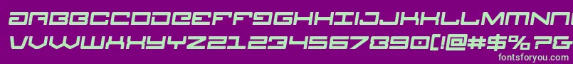 Legionboldsemital Font – Green Fonts on Purple Background