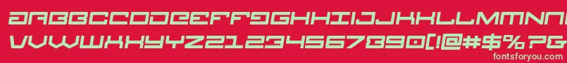 Legionboldsemital Font – Green Fonts on Red Background