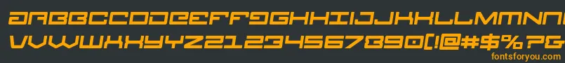 Legionboldsemital Font – Orange Fonts on Black Background