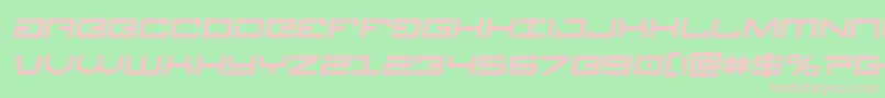 Legionboldsemital Font – Pink Fonts on Green Background