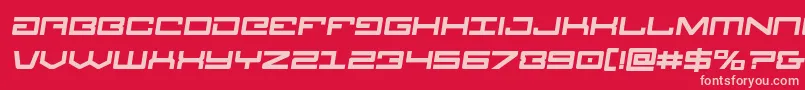 Legionboldsemital Font – Pink Fonts on Red Background