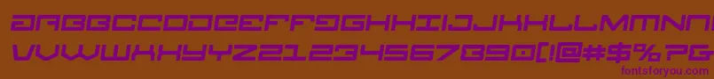 Legionboldsemitalフォントについての詳細 フォントLegionboldsemital – 紫色のフォント、茶色の背景
