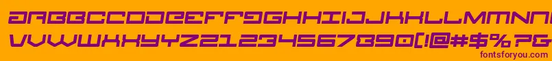 Legionboldsemital Font – Purple Fonts on Orange Background