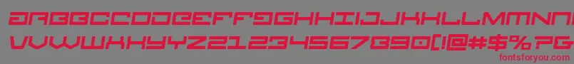 Legionboldsemital Font – Red Fonts on Gray Background