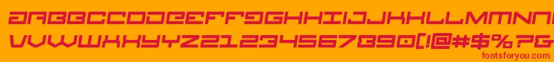 Legionboldsemital Font – Red Fonts on Orange Background