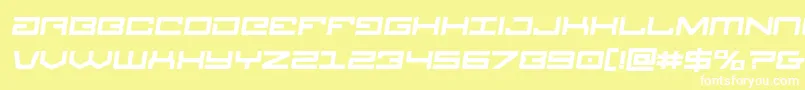 Legionboldsemital Font – White Fonts on Yellow Background