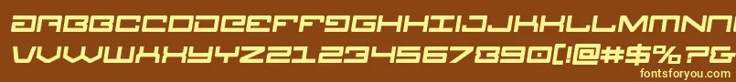 Legionboldsemital Font – Yellow Fonts on Brown Background