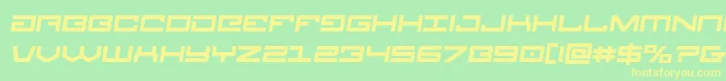 Legionboldsemital Font – Yellow Fonts on Green Background