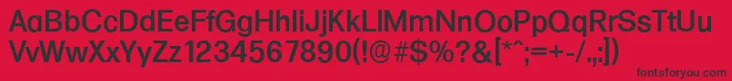 Police FormulaserialMediumRegular – polices noires sur fond rouge