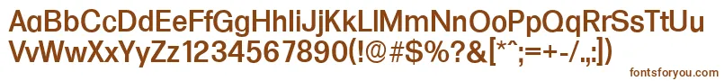 FormulaserialMediumRegular Font – Brown Fonts on White Background
