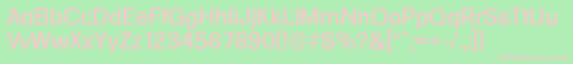 FormulaserialMediumRegular Font – Pink Fonts on Green Background